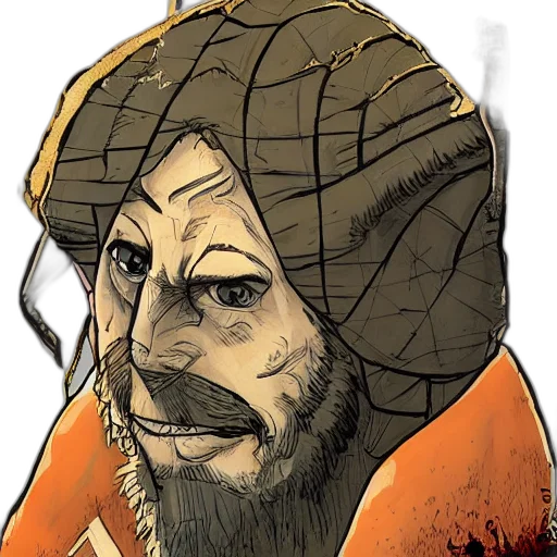 face, mask, comic book art, concept art transparent PNG cut-out