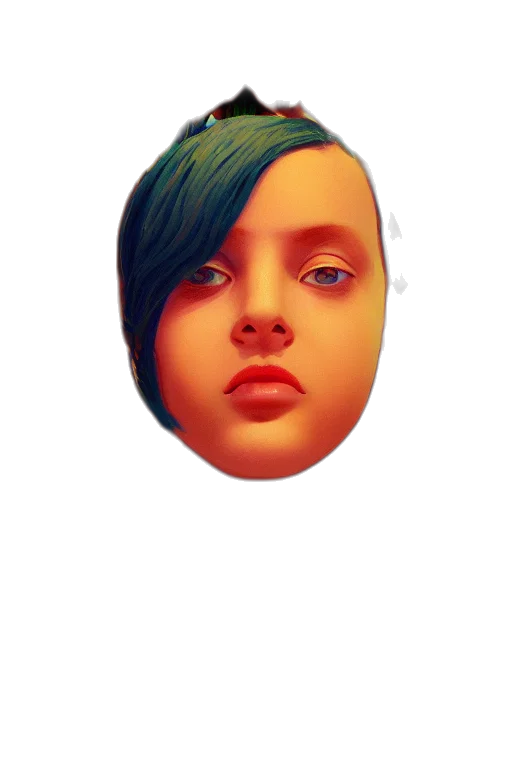 face, mask, creature, hat transparent PNG cut-out