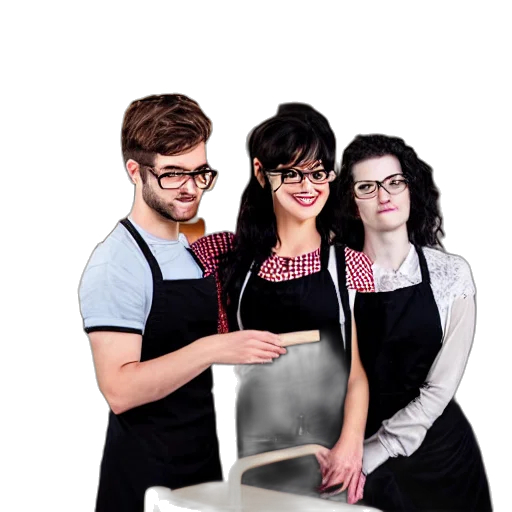 staff, furniture, food, robot transparent PNG cut-out