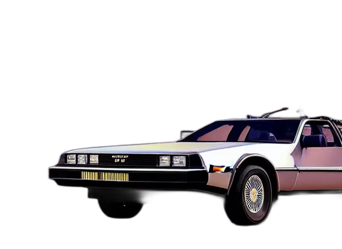 car, vaporwave, concept art, photorealistic transparent PNG cut-out