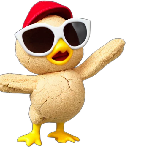 animal, 3d render, cartoon, cute transparent PNG cut-out