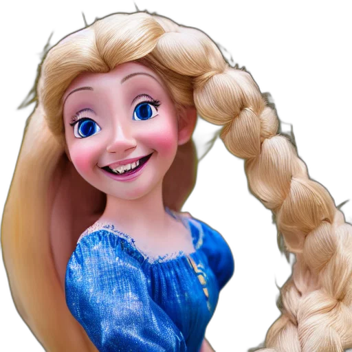 hair, dress, face, crown transparent PNG cut-out