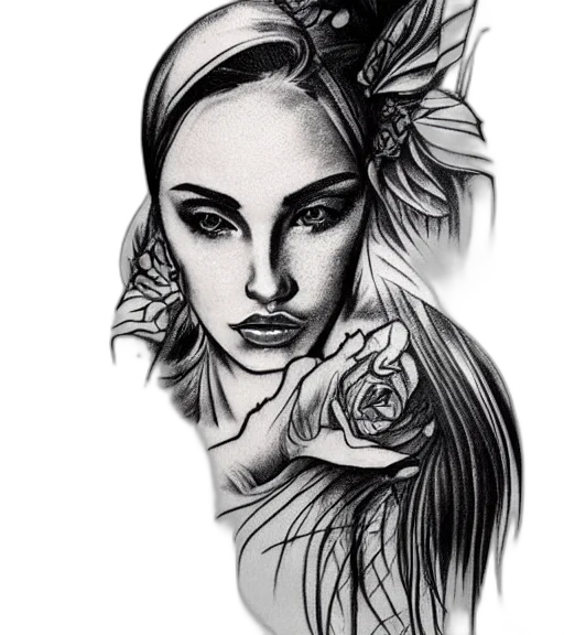 face, jewelry, crown, pencil sketch transparent PNG cut-out