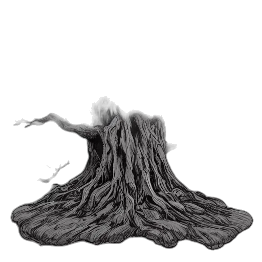 hair, tree, dress, creature transparent PNG cut-out