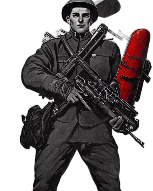 weapon, jacket, staff, concept art transparent PNG cut-out