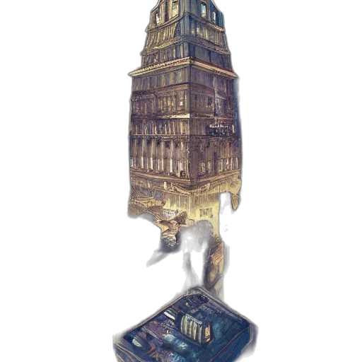 building, robot, dress, weapon transparent PNG cut-out