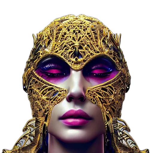 mask, jewelry, crown, face transparent PNG cut-out