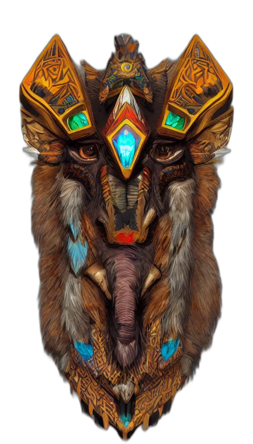 mask, animal, face, creature transparent PNG cut-out