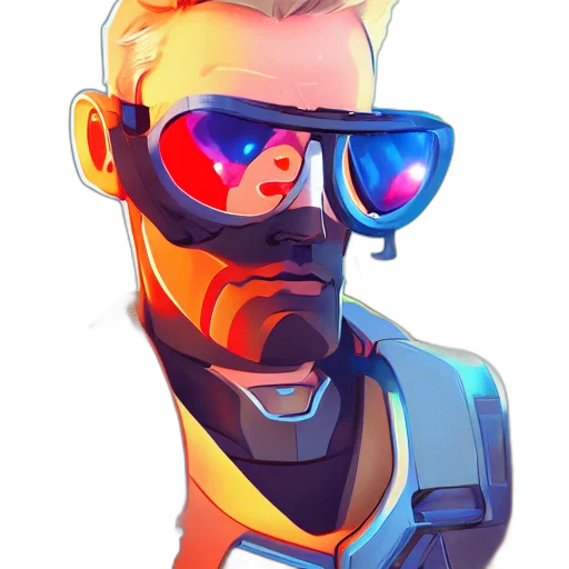 robot, face, staff, jacket transparent PNG cut-out