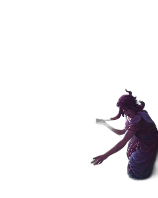 dress, staff, crown, creature transparent PNG cut-out