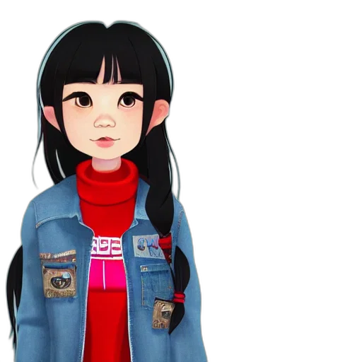 jacket, 3d render, concept art, anime transparent PNG cut-out