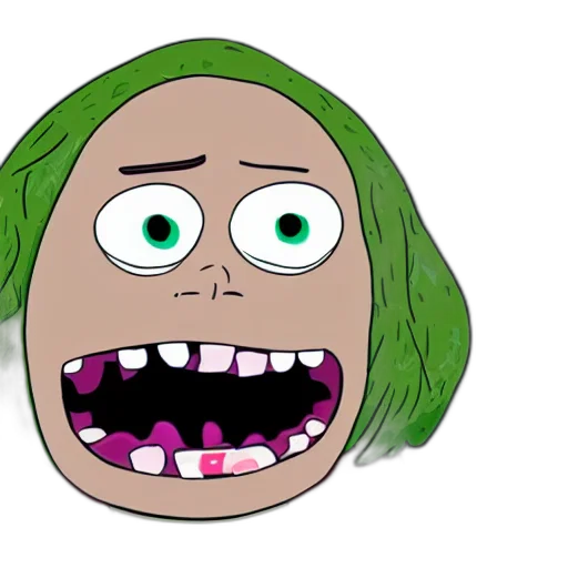 face, creature, mask, hair transparent PNG cut-out