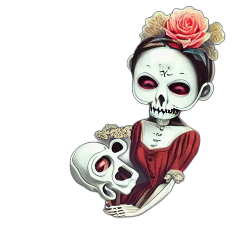mask, jewelry, flower, face transparent PNG cut-out