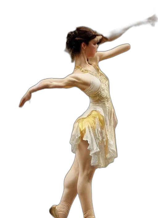dress, photorealistic, oil painting, concept art transparent PNG cut-out