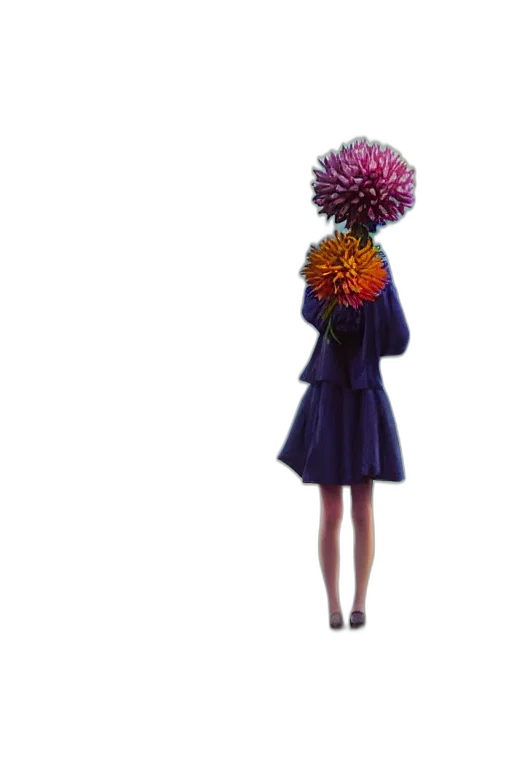 dress, flower, jacket, umbrella transparent PNG cut-out