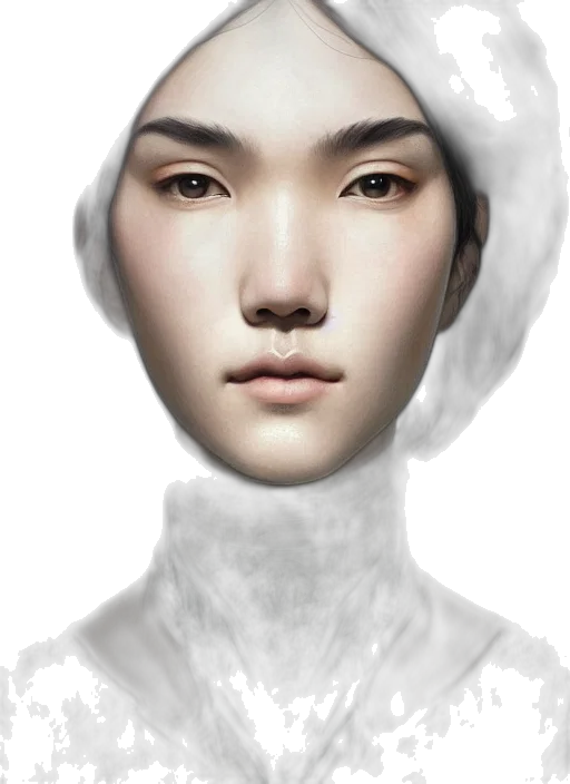 face, mask, robot, creature transparent PNG cut-out