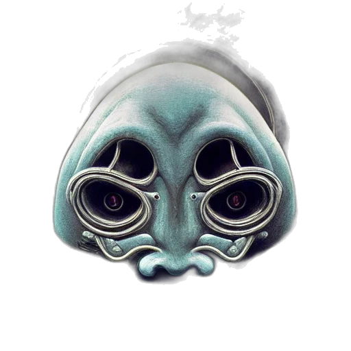 mask, creature, face, robot transparent PNG cut-out