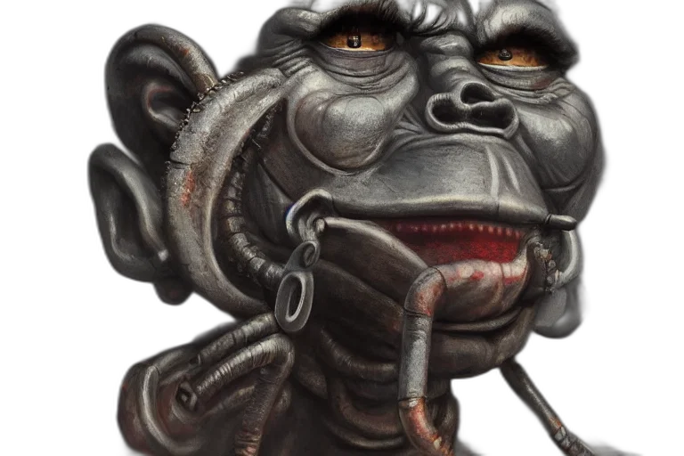 mask, creature, face, staff transparent PNG cut-out