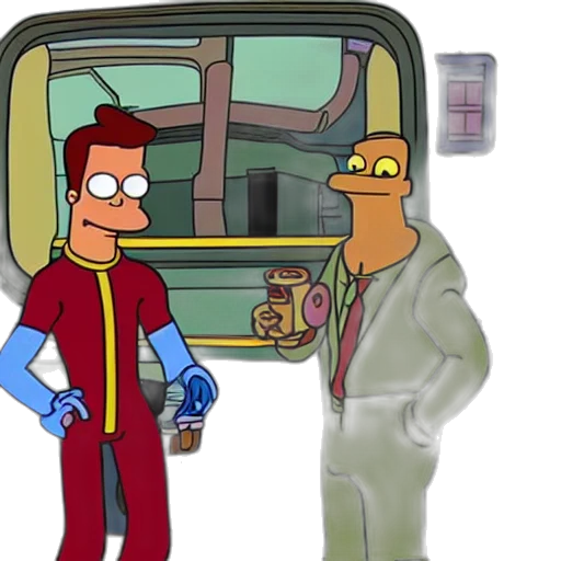 jacket, robot, car, cartoon transparent PNG cut-out