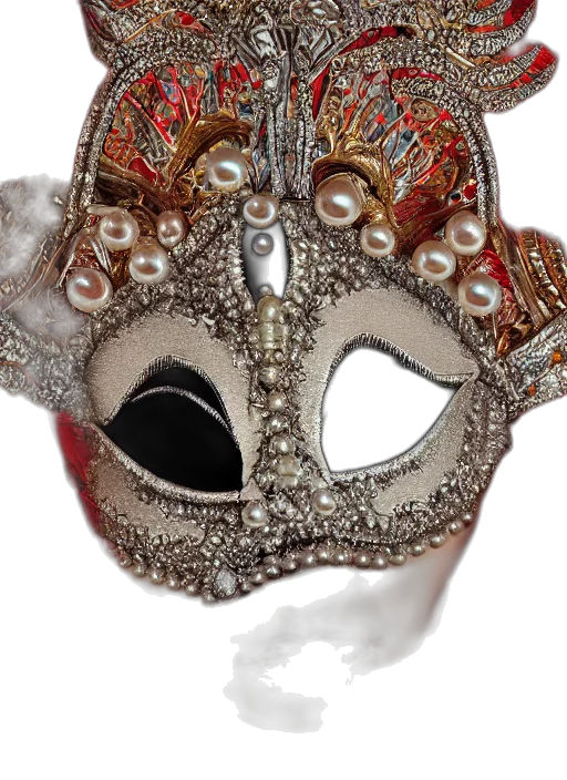 mask, crown, jewelry, face transparent PNG cut-out