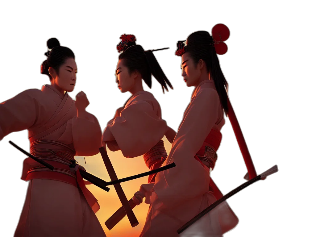 staff, sword, concept art, 3d render transparent PNG cut-out