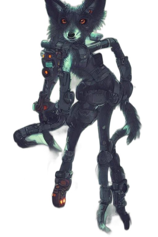 robot, creature, staff, weapon transparent PNG cut-out
