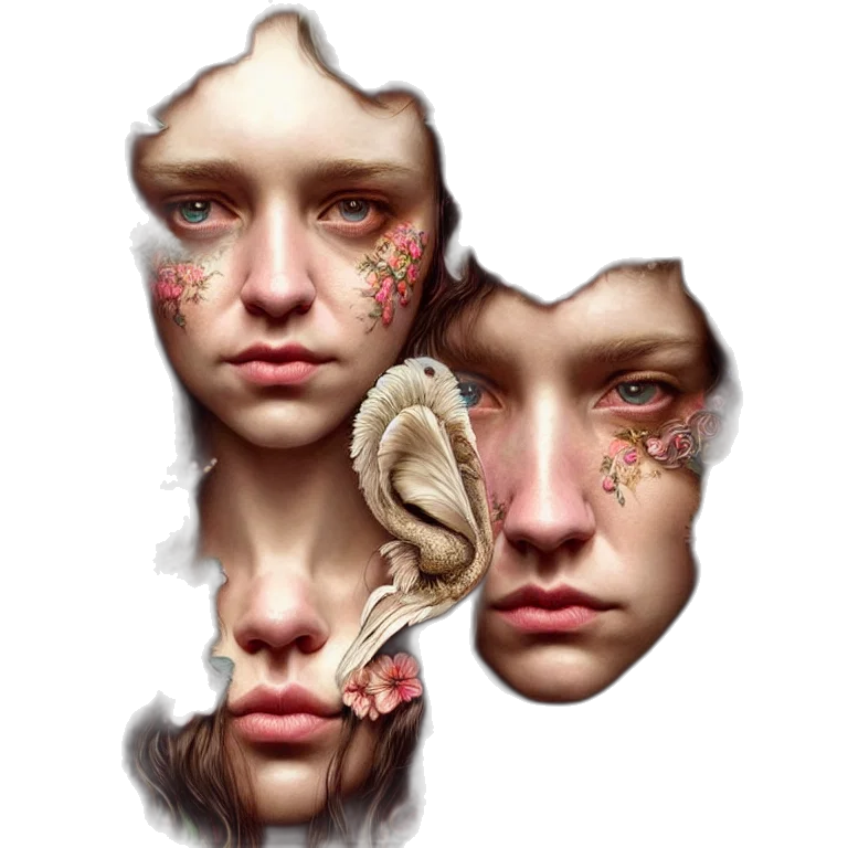 face, mask, jewelry, creature transparent PNG cut-out