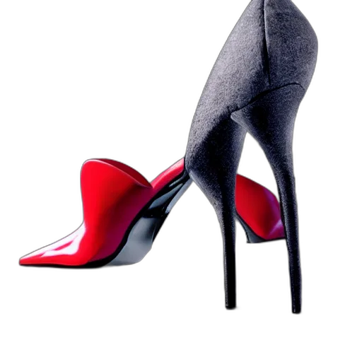 shoes, 3d render, photorealistic, red transparent PNG cut-out
