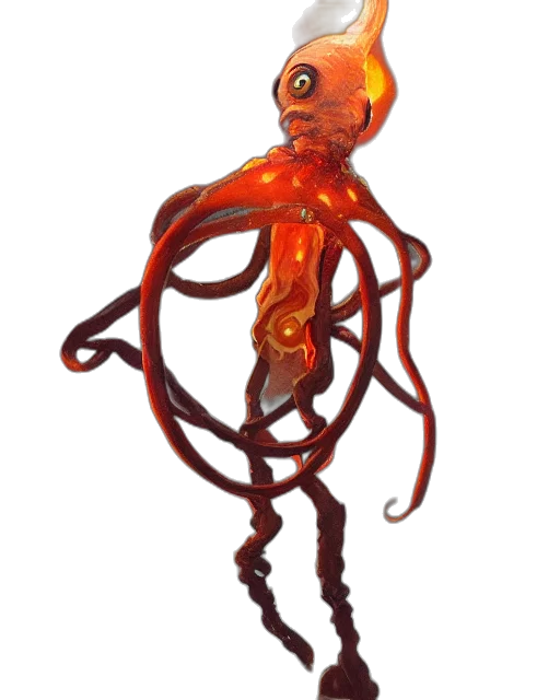 creature, staff, crown, robot transparent PNG cut-out