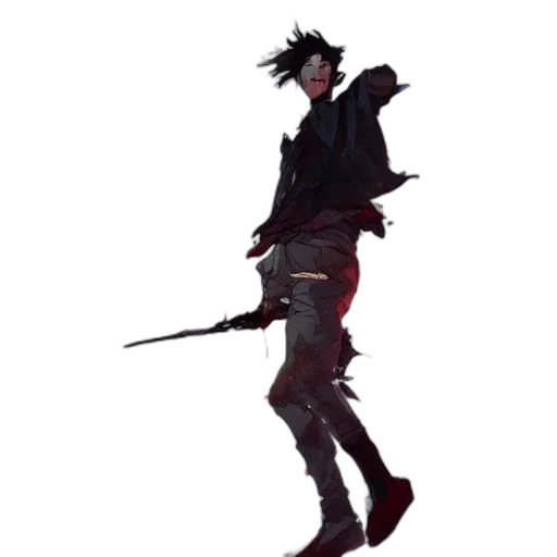 staff, sword, weapon, jacket transparent PNG cut-out