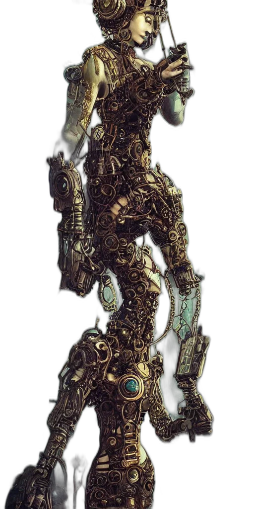 robot, weapon, sword, staff transparent PNG cut-out