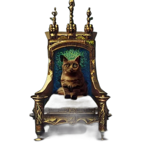 crown, furniture, staff, animal transparent PNG cut-out