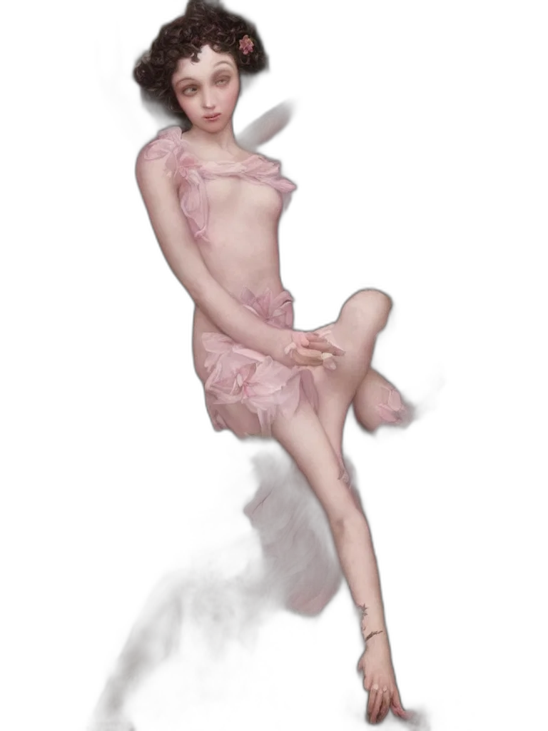 dress, creature, photorealistic, concept art transparent PNG cut-out