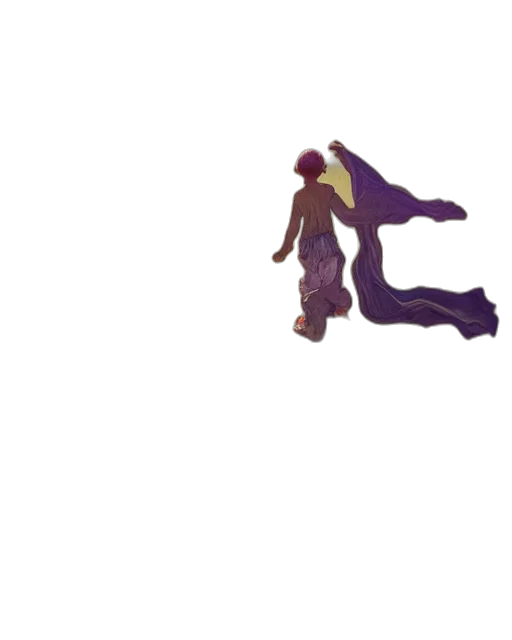 umbrella, staff, creature, dress transparent PNG cut-out