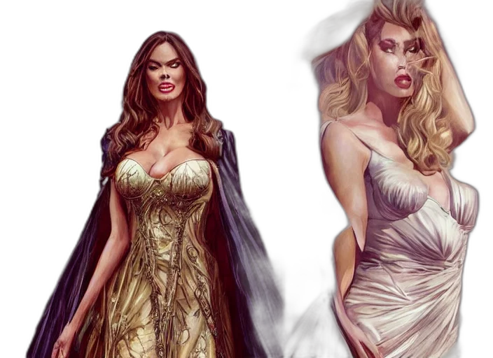 concept art, comic book art, fantasy art, photorealistic transparent PNG cut-out