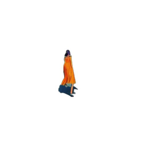 dress, umbrella, staff, creature transparent PNG cut-out