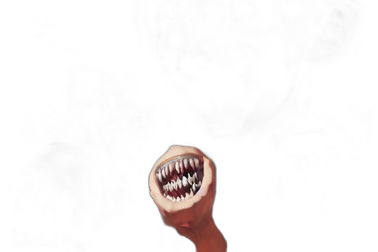 creature, weapon, staff, mask transparent PNG cut-out