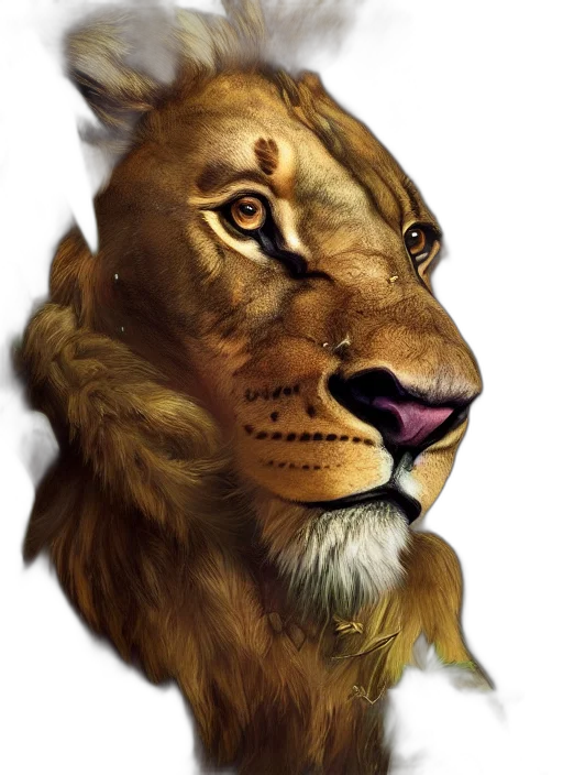 animal, crown, face, staff transparent PNG cut-out