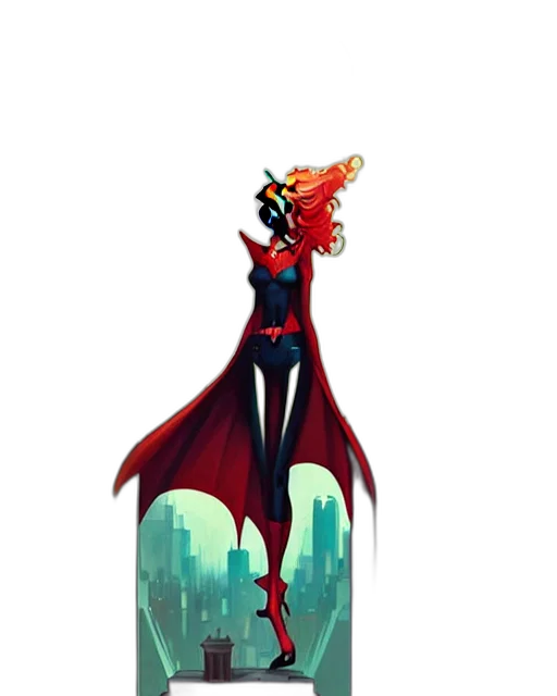 dress, staff, dragon, mask transparent PNG cut-out
