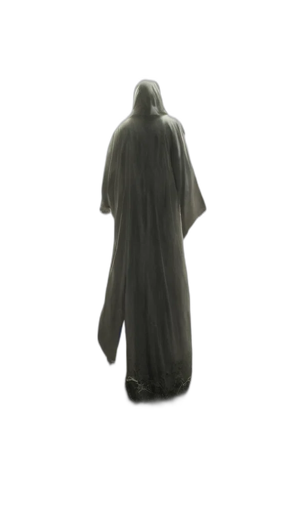 dress, jacket, staff, creature transparent PNG cut-out