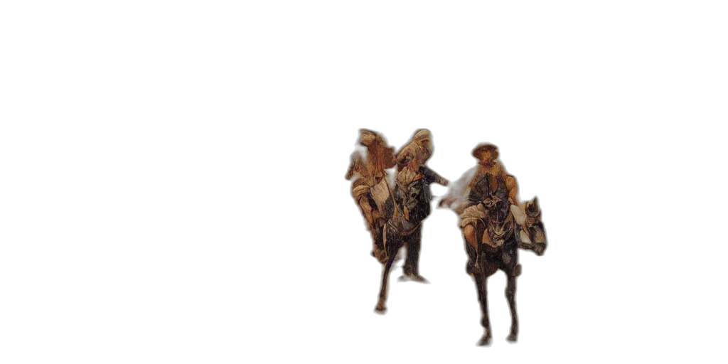 hat, jacket, staff, hair transparent PNG cut-out