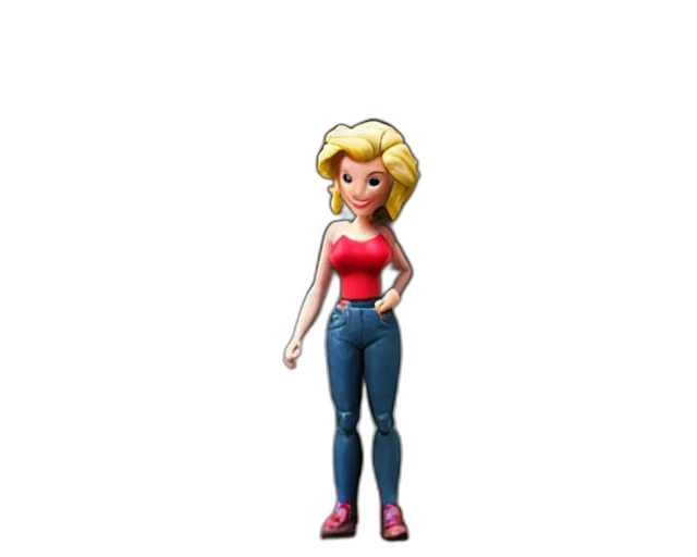 staff, dress, cartoon, 3d render transparent PNG cut-out