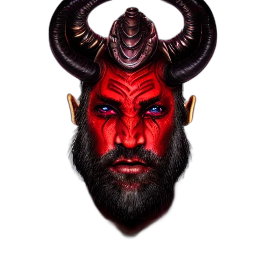 face, mask, dragon, staff transparent PNG cut-out