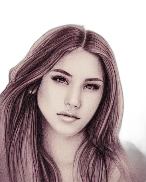 face, hair, photorealistic, pencil sketch transparent PNG cut-out