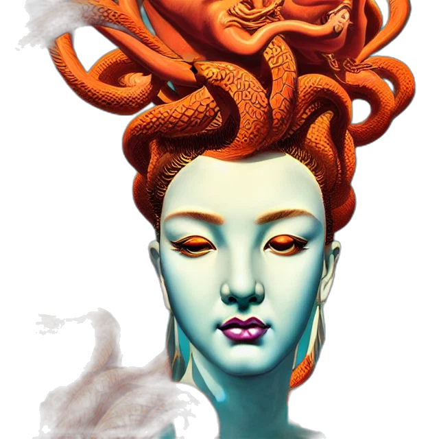 mask, crown, face, creature transparent PNG cut-out