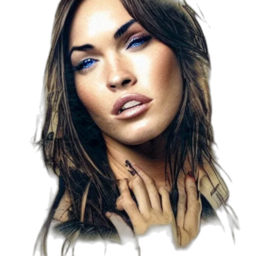 face, jewelry, photorealistic, watercolor transparent PNG cut-out
