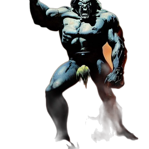 creature, mask, animal, comic book art transparent PNG cut-out
