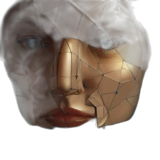 mask, face, crown, robot transparent PNG cut-out