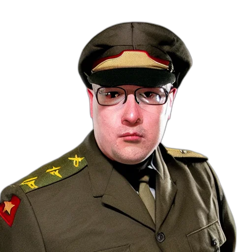 staff, jacket, hat, face transparent PNG cut-out