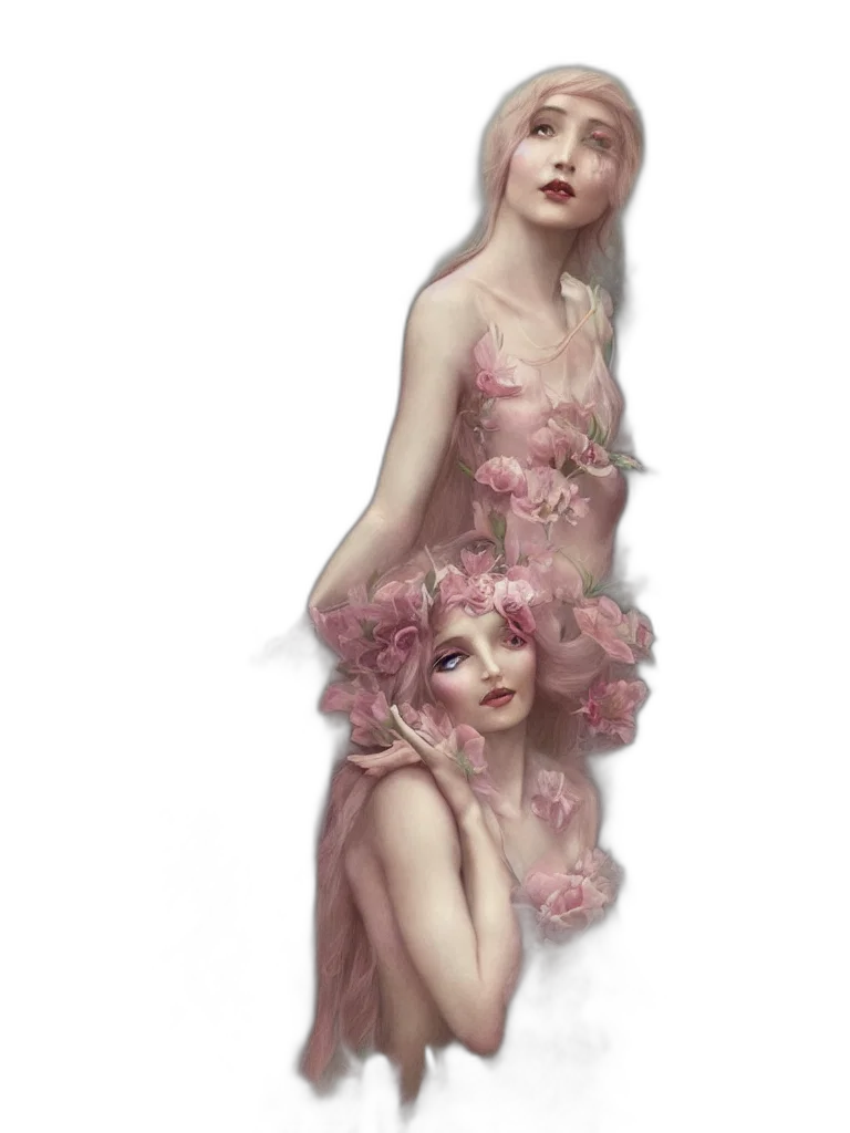 dress, fantasy art, concept art, photorealistic transparent PNG cut-out